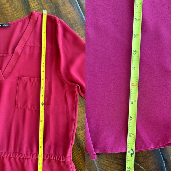 Mini Dress beautiful color Cherry 🍒 Size Medium - Picture 10 of 10